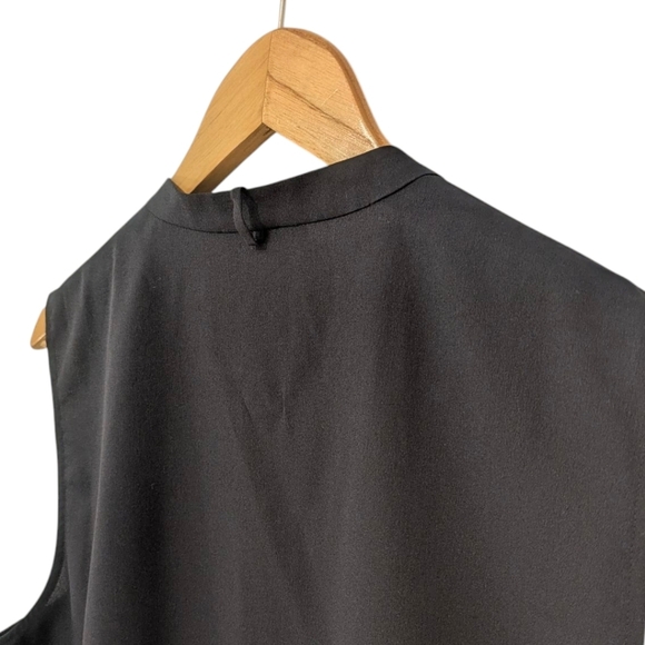 Tory Burch Navy Blue Mandarin Collar Blouse - Picture 9 of 13